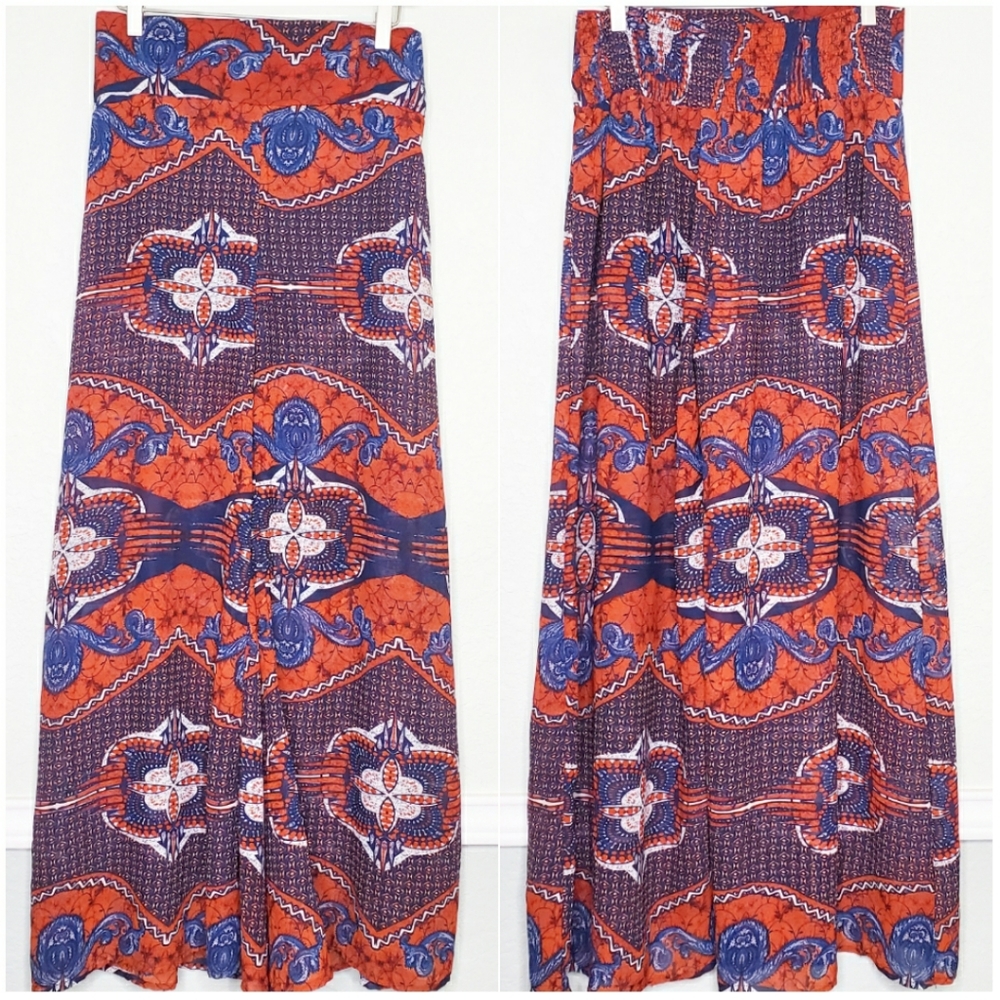 TRUTH NYC | Tribal Print Wide Leg Palazzo Pants